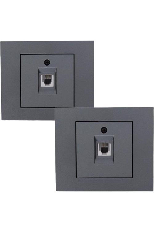 Grano Füme Numeris Telefon Prizi Çerçeve Dahil 8 Adet