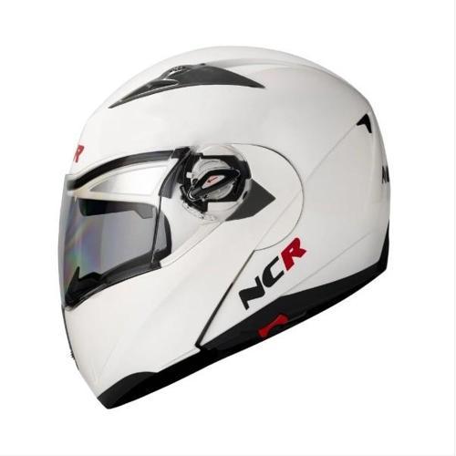 -158 ÇENE AÇILIR GÖZLÜKLÜ E-CE BELGELİ KASK PARLAK BEYAZ