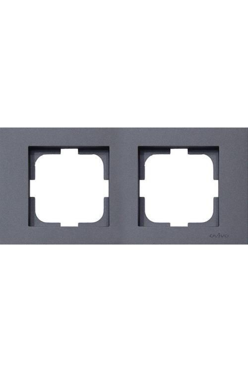 10 Adet Grano Metalik Füme Ikili Çerçeve