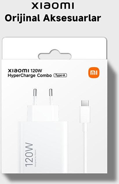 Xiaomi 120W Hypercharge Combo (Type-A) Eu Mdy-14-Ee Hızlı Şarj Aleti (Adaptör + Kablo) 2