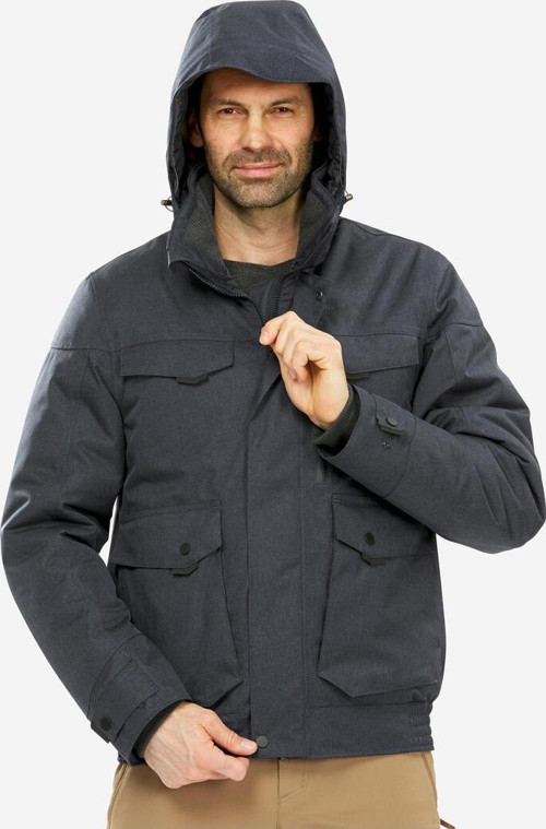 Quechua Erkek Su Geçirmez Outdoor Kar Montu/Kışlık Mont - Gri - Nh500 -10 °C