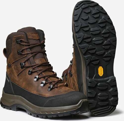 Solognac Erkek Su Geçirmez Deri Avcı Botu - Kahverengi - Vibram Tabanlı - Crosshunt 500