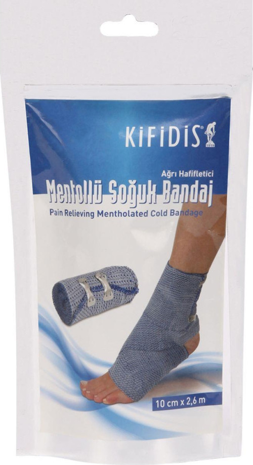 Ağrı Hafifletici Mentollü Soğuk Bandaj 10 Cm X 2,6 M