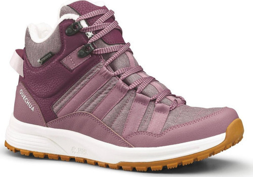 Quechua Kadın Outdoor Kar Botu - Su Geçirmez - Bordo - Nh500 Mid