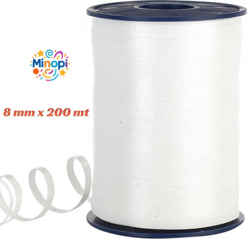 Beyaz Rafya Balon İpi 8 Mm X 200 Mt Pastel Renk