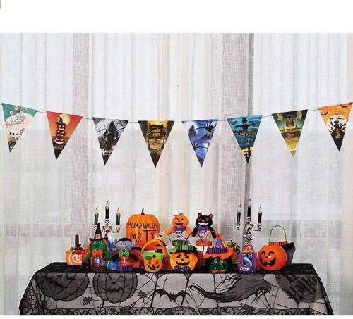 Cadılar Bayramı Halloween Flama Bayrak Banner Süs 8 Li 3 Metre (4915) Go-53-vice/(1395)