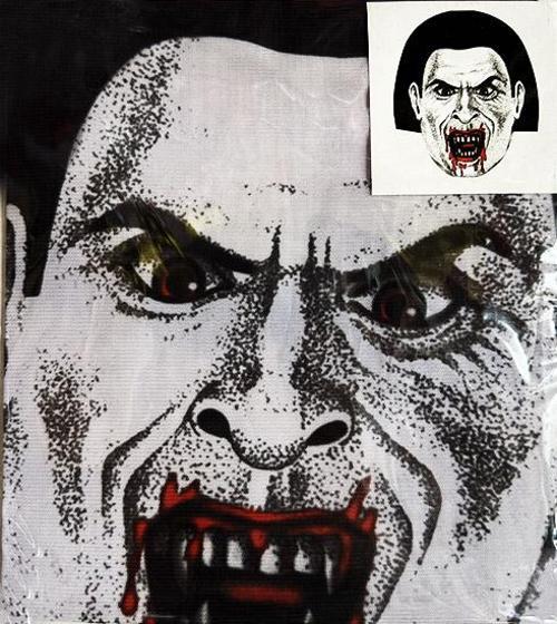 Yüze Yapışan Kafaya Tam Geçmeli Streç Kanlı Vampir Maske Bez Maske Model 2-2 (4915) Go-53-vice/(1395