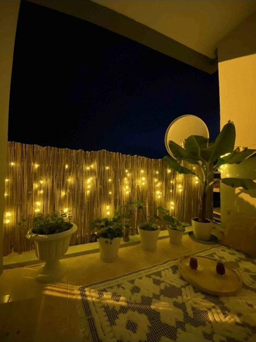 Ayg Home 60 Cm X 2,50 Metre Hasır Kamış Balkon Çiti Dekarasyon