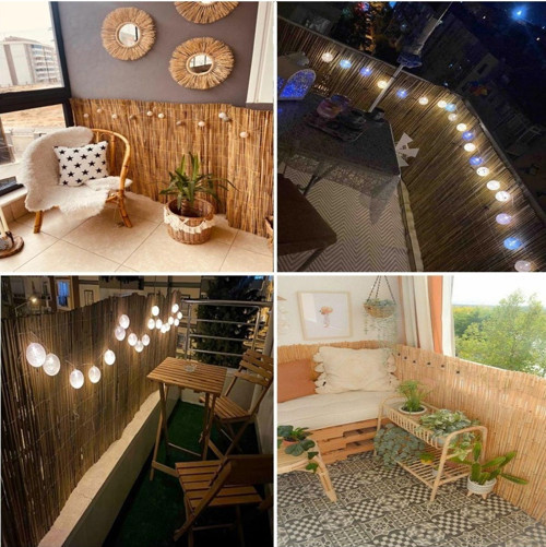 Ayg Home 90 Cm X 5 Metre Kamış Hasır Balkon Ve Bahçe Çiti