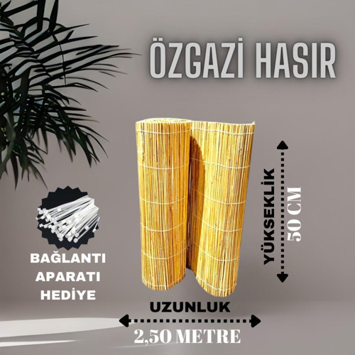 50 Cm X 2.50 Metre Kamış Hasır Balkon Çiti