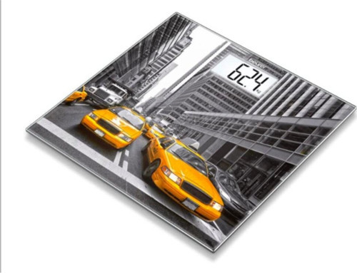 Gs 203 New York Desenli Cam Tartı Baskül