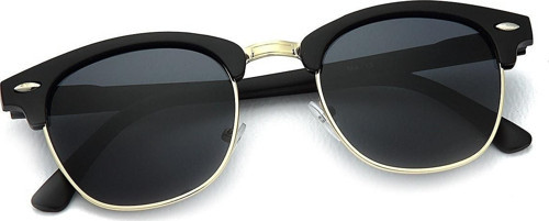Unisex Siyah Yuvarlak Tarz Fashion Glasses Güneş Gözlüğü