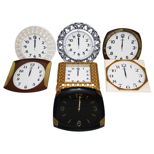 Düz Duvar Saati Karışık (4915) Go-53-vice/(1395)