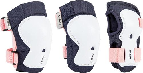 Oxelo Çocuk Paten / Kaykay / Scooter 3X2 Destek Seti - Pembe - Play