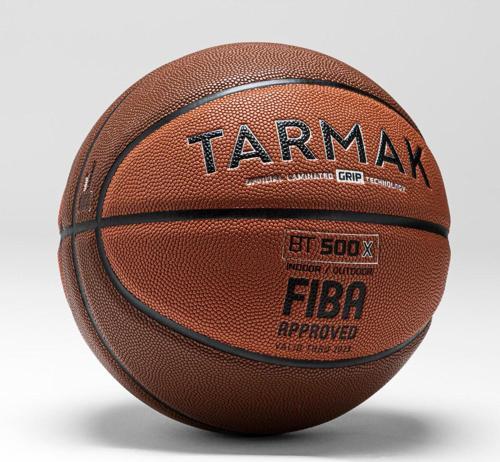 Basketbol Topu - 7 Numara - Kahverengi/Turuncu - Bt500 Grip