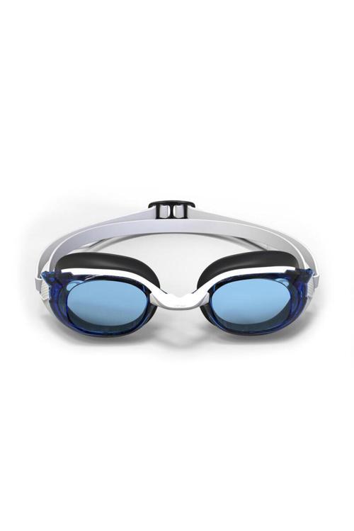 Yüzücü Gözlüğü - Standart Boy - Beyaz/Mavi - Mavi Camlar - Bfit