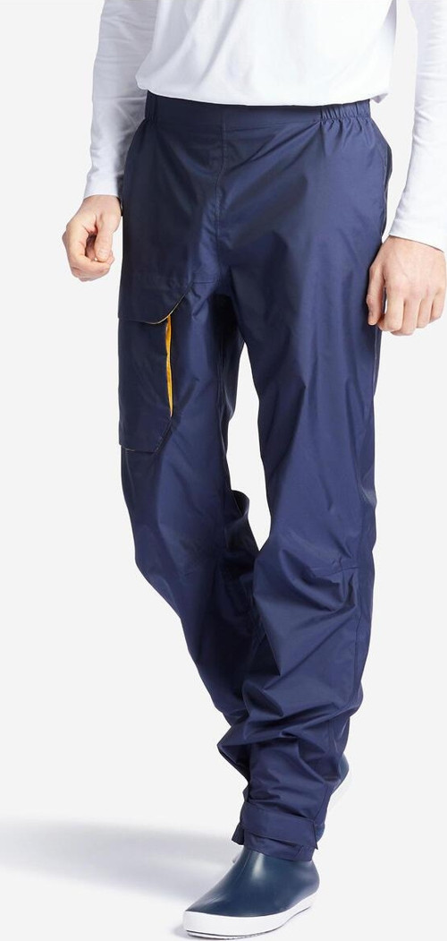 Tribord Erkek Su Geçirmez Yağmurluk Pantolon - Lacivert - Sailing 100