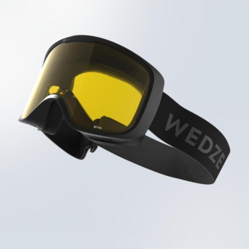 Wedze Yetişkin Kayak Snowboard Gözlüğü Maskesi - Kötü Havalar - Siyah - G100 S1V