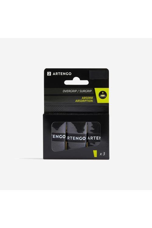 Artengo Tenis Overgrip - Siyah - 3 Adet - Absorb