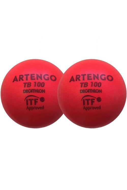 Artengo Sünger Tenis Topu - 9 Cm - 2 Adet - Kırmızı - Tb100