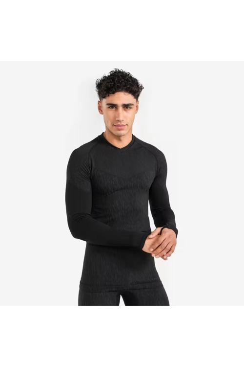 Yetişkin Uzun Kollu Termal Üst İçlik - Siyah - Keepdry - Futbol İçliği