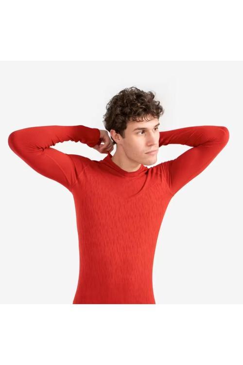 Yetişkin Uzun Kollu Termal Üst İçlik - Kırmızı - Keepdry - Futbol İçliği
