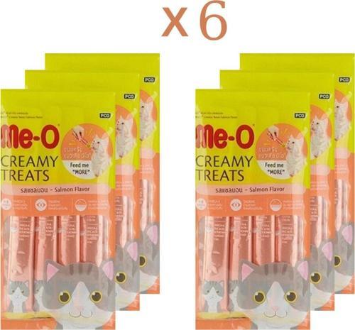 Meo Creamy Treats Sıvı Kedi Ödül Maması 6 Lı Set Somon Etli 6 Adet 4X15 Gr Toplam 360 Gr