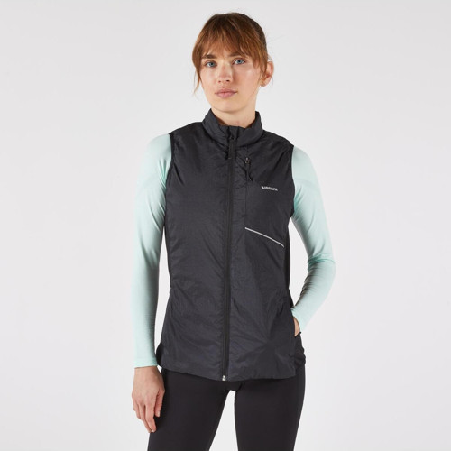Kiprun Kadın Koşu Yeleği - Siyah - Kiprun Sm 500 Run Warm