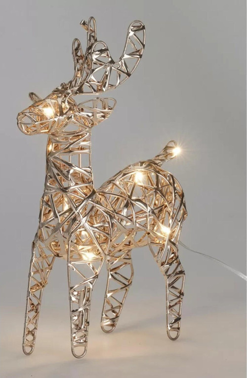 Led Işıklı Yılbaşı Geyiği 21Cm