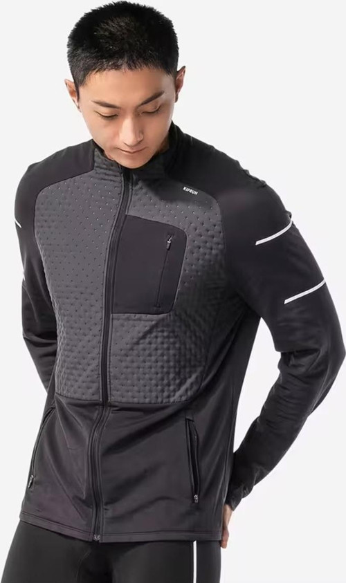 Erkek Koşu Yeleği - Siyah - Kıprun Run 900 Warm