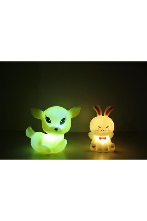 Tavşan Ve Geyik Led Masa Lambası Ceylan Ve Tavşan Hediye Konsepti