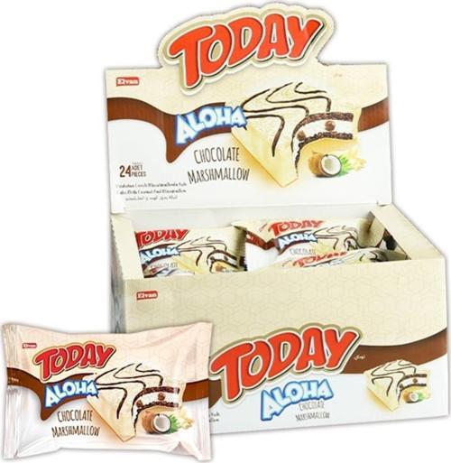Aloha Beyaz Çikolatalı Marshmallowlu 35 gr. 24 Adet (1 Kutu)