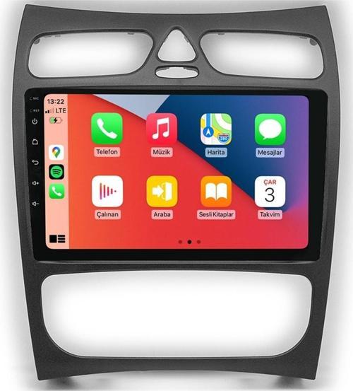 Maitec M-T-C 464 QLED Serisi Mercedes CLK W209 2003-2005 4+64GB Multimedya Teyp