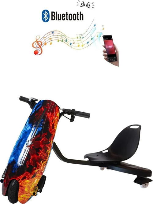 Drift Car Elektrikli Kaykay Bluetooth Dirift Kar Hoverboard Scooter Ledli Bluetoothlu D10