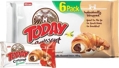 Today Kruvasan Çikolata Vanilyalı 40  gr 6 Adet (1 Kutu)