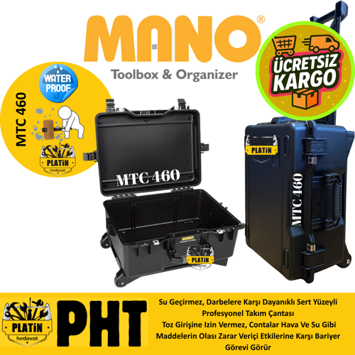 Mtc 460 Si̇yah Boş Tough Case Pro Takım Çantası