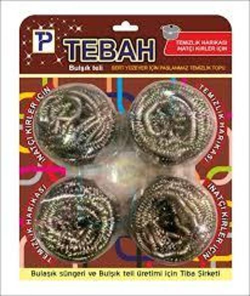 4 Parça  Bulaşık Top Teli (4915) Go-53-vice/(1395)