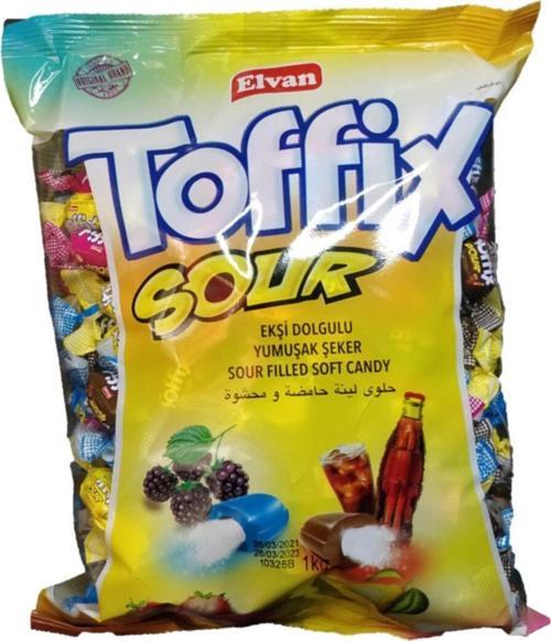Toffix Sour 1000 gr Poşet Mix Şeker