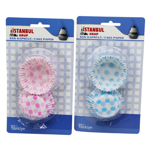 Mavi Kartela - Orta Muffin Kağıt Kek Kapsülü (4915) Go-53-vice/(1395)