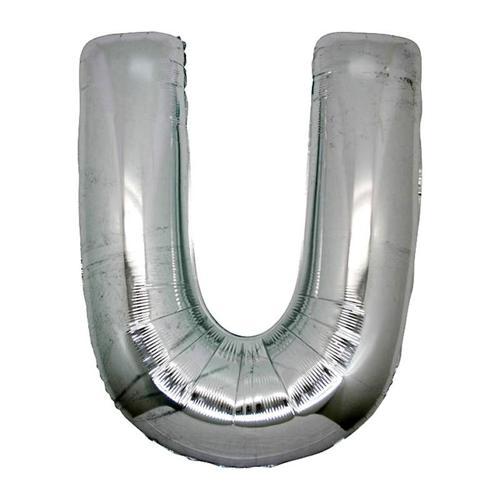 U Harf Folyo Balon Gümüş Renk  40 İnç (4915) Go-53-vice/(1395)