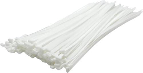 100pcs Beyaz  2.5x100mm  Plastik Cırt Kelepçe (4915) Go-53-vice/(1395)