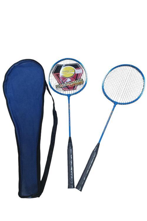 Badminton Raket Seti Orta Kalitede 2 Raket 1 Top Çantalı