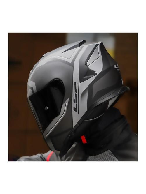 Storm 2 Faster Full Face Motosiklet Kaskı Şeffaf + Siyah Vizörlü