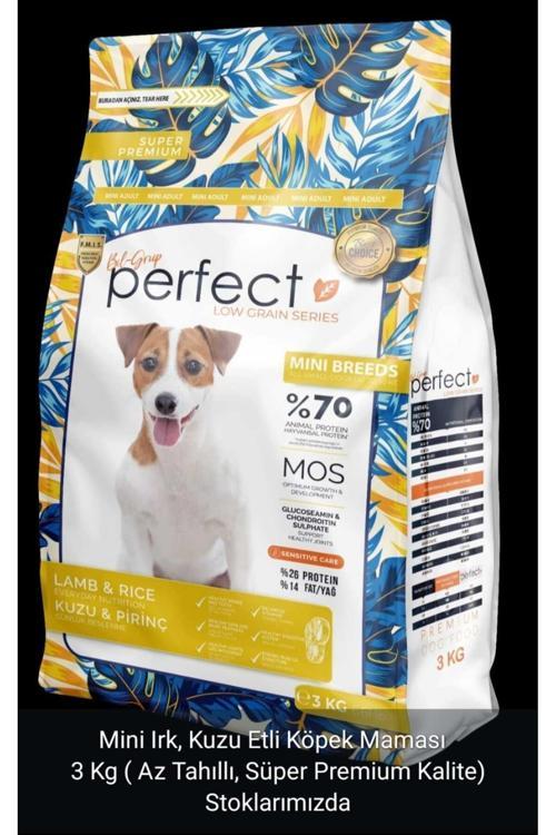 mini ırk kuzulu köpek maması 3 kg