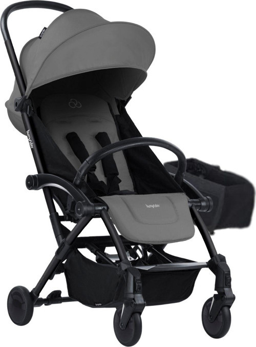 Connect 3 Bebek Arabası / Black-Grey Yan Düzenleyici Çanta Hediyeli