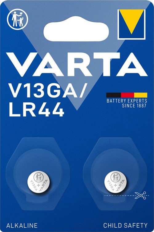 V13GA/LR44 1.5V Alkalin Pil 2'li