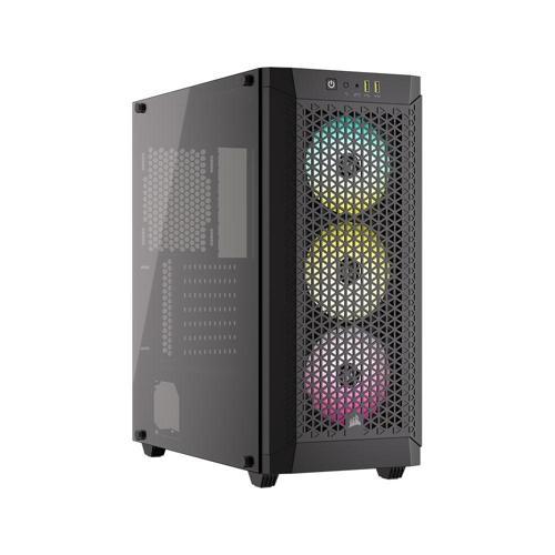 CORSAIR 480T RGB Airflow CX750 750W 80Plus Bronze 3XAR120 Temperli Camlı Mid-Tower Gaming Kasa-CC-9020168-EU