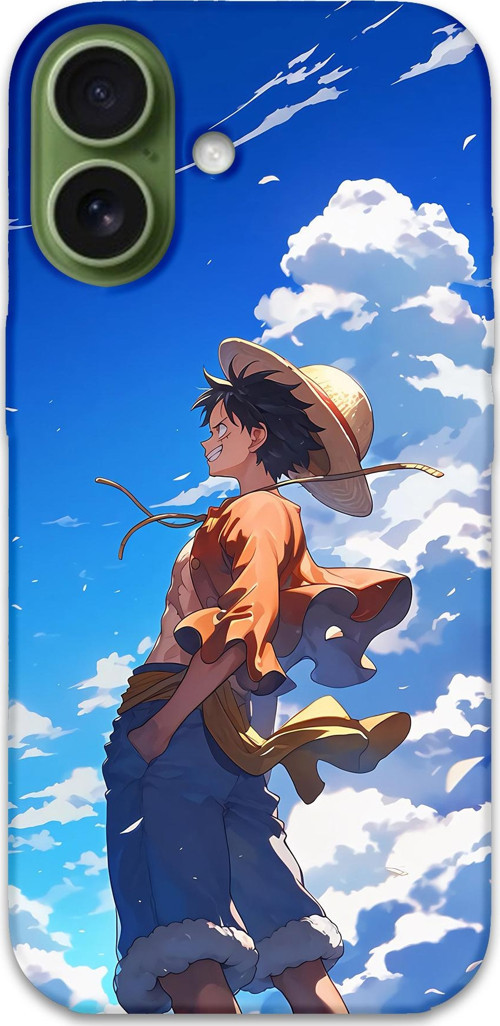 İphone 17 Uyumlu Anime Desenli Telefon Kılıfı + Ekran Koruyucu - 5889