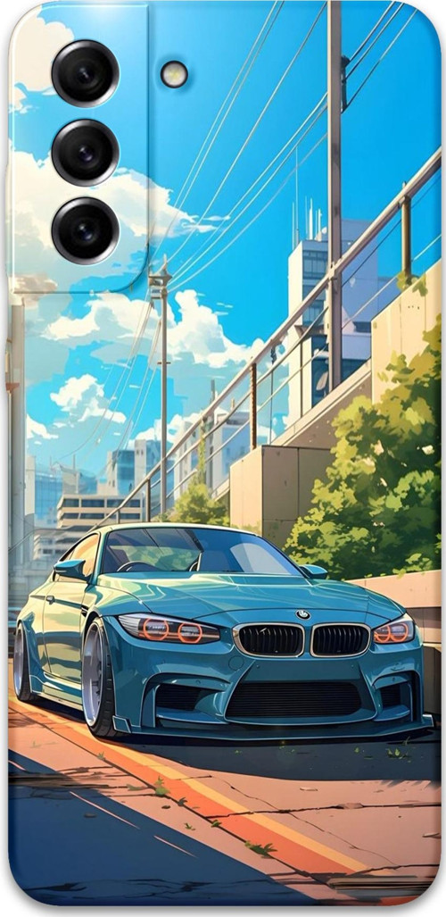 Galaxy S22 Plus Uyumlu Araba Desenli Telefon Kılıfı + Ekran Koruyucu - 5760