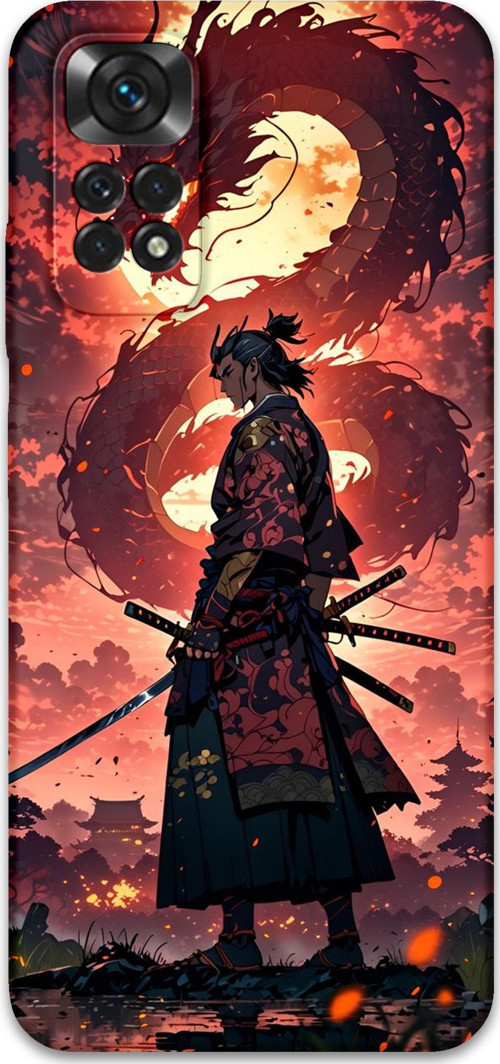 Xiaomi Redmi Note 11 Uyumlu Anime Desenli Telefon Kılıfı + Ekran Koruyucu - 5751